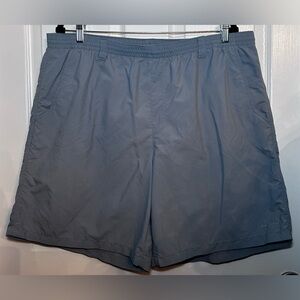 Columbia Men’s PFG Omni-Shade Swim Trunk Shorts- Blue/ Grey Size X-Large